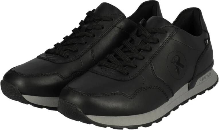 Rieker Zwarte Casual Sneakers voor Mannen Black Heren