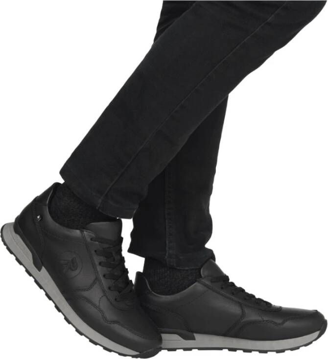 Rieker Zwarte Casual Sneakers voor Mannen Black Heren