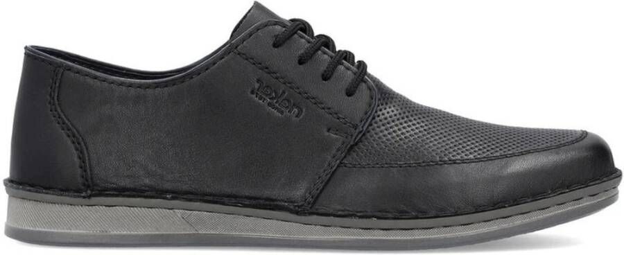 Rieker Zwarte Formele Business Schoenen Black Heren