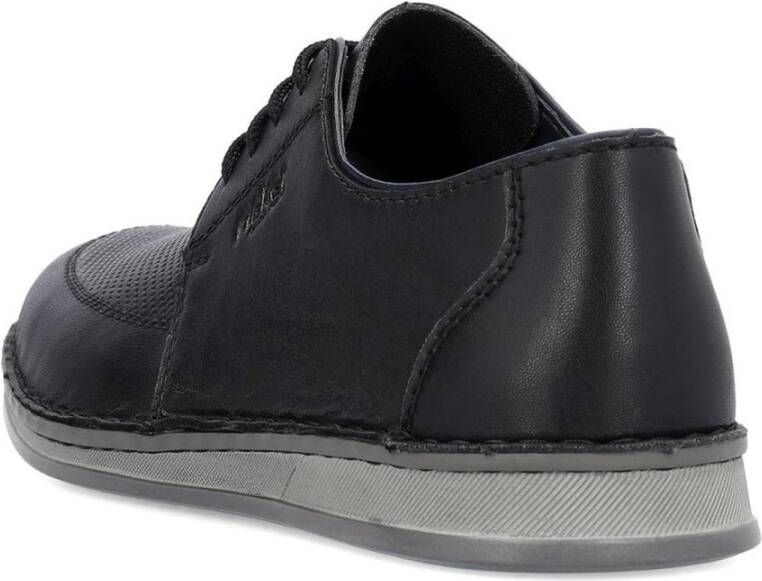 Rieker Zwarte Formele Business Schoenen Black Heren