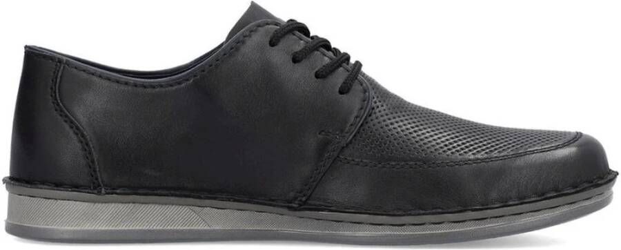 Rieker Zwarte Formele Business Schoenen Black Heren