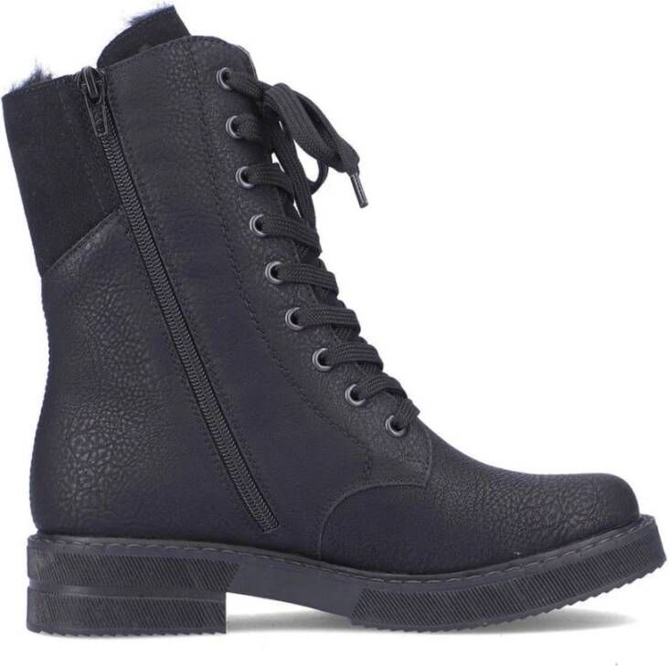 Rieker Zwarte Gesloten Booties Enkellaarzen Black Dames