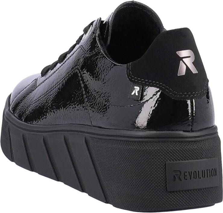 Rieker Zwarte Gesloten Casual Sneakers voor Dames Black Dames