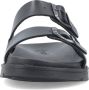 Rieker Zwarte Open Slippers voor Mannen Black Heren - Thumbnail 7