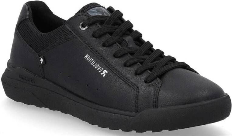 Rieker Zwarte Sneakers voor Mannen Black Heren