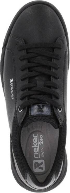 Rieker Zwarte Sneakers voor Mannen Black Heren