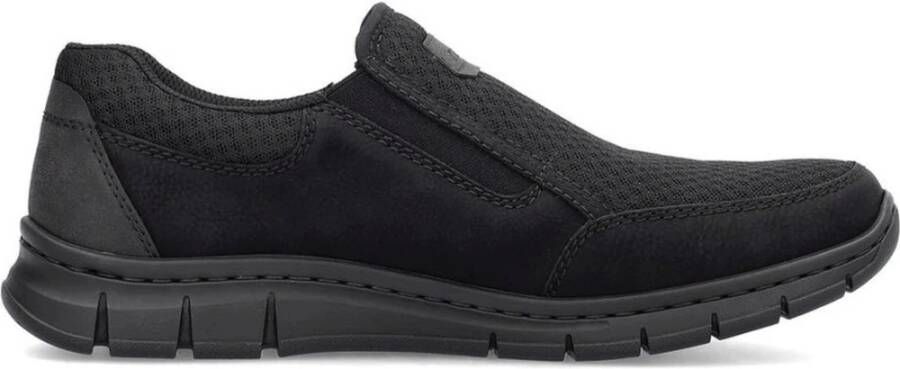 Rieker Zwarte Sneakers voor Mannen Black Heren