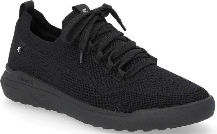 Rieker Zwarte Sneakers voor Mannen Black Heren