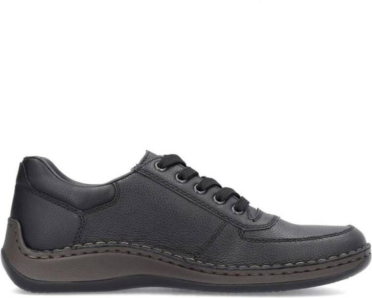 Rieker Zwarte Sneakers voor Mannen Black Heren