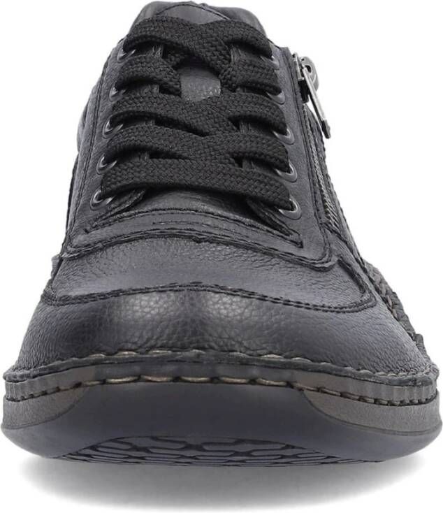 Rieker Zwarte Sneakers voor Mannen Black Heren