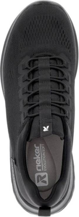 Rieker Zwarte Sneakers voor Mannen Black Heren