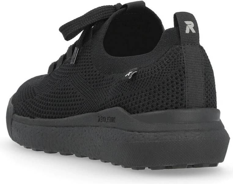 Rieker Zwarte Sneakers voor Vrouwen Black Dames