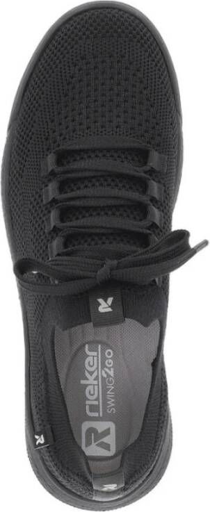 Rieker Zwarte Sneakers voor Vrouwen Black Dames