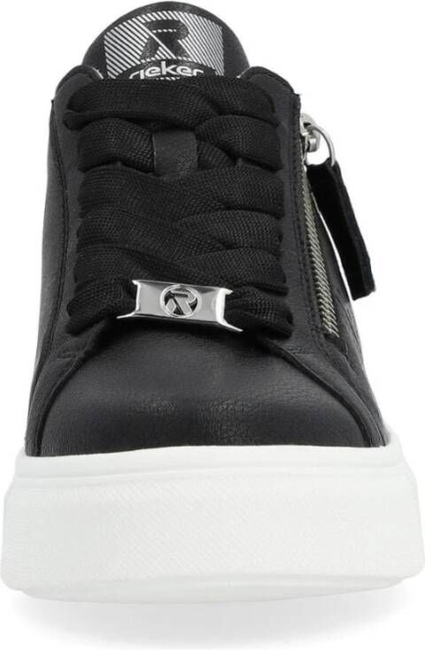 Rieker Zwarte Sneakers voor Vrouwen Black Dames