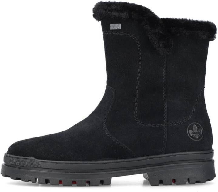 Rieker Zwarte Winterlaarzen met Verwijderbare Studs Black Dames