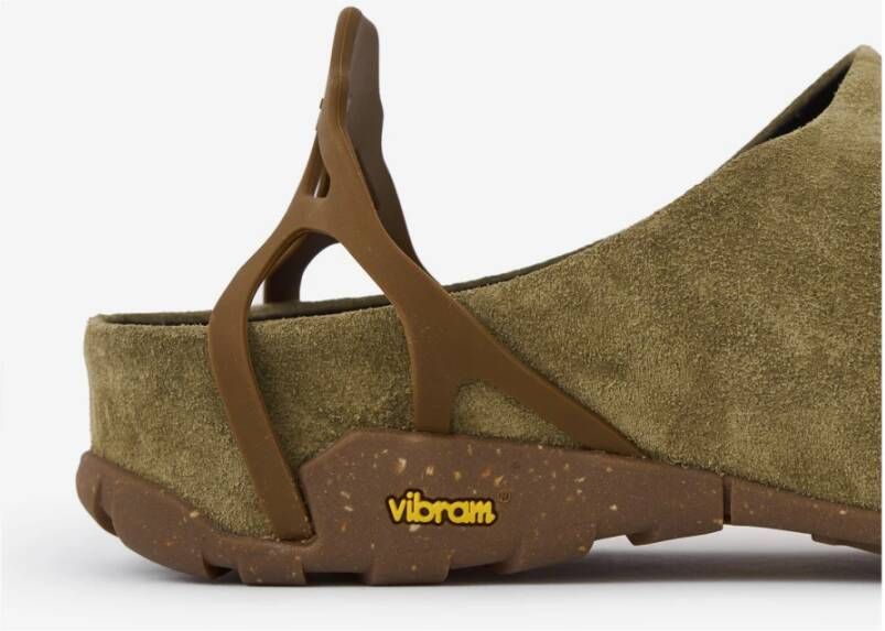 ROA Groene leren schoenen met Vibram zool Green Heren