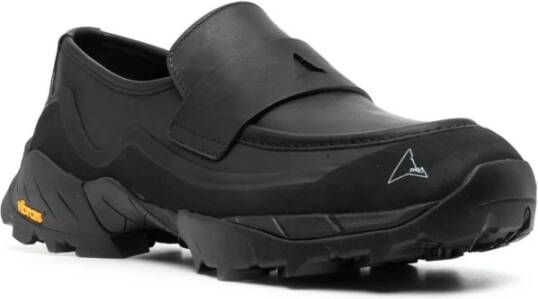 ROA Hybride Loafer Schoenen met Vibram Megagrip Black Heren