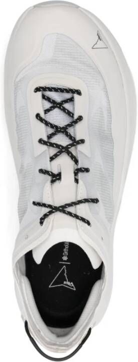 ROA Witte Mesh Platte Schoenen White Heren