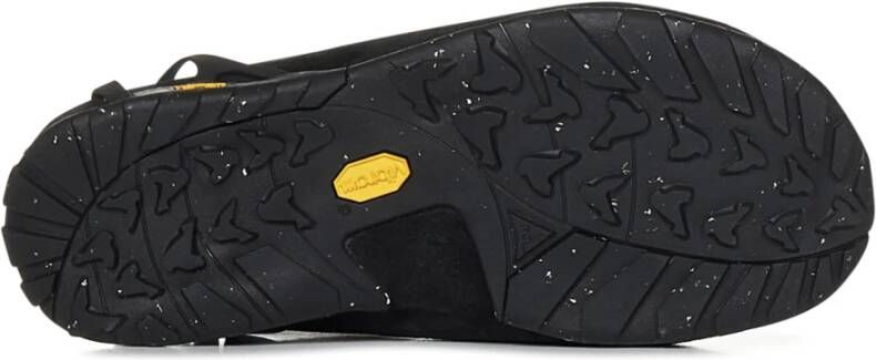 ROA Zwarte leren Fedaia sandalen Black Heren