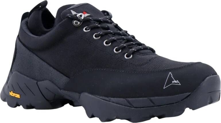 ROA Zwarte Sneakers met Geborduurd Logo Black Heren