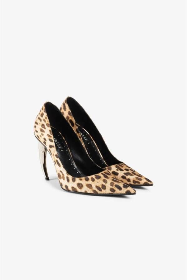 Roberto Cavalli Dierenprint Hoge Hak Pumps Brown Dames