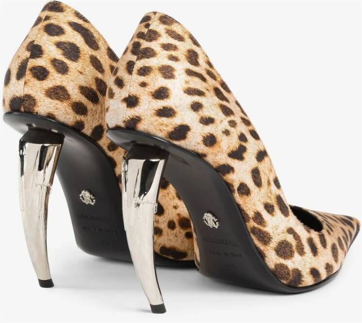 Roberto Cavalli Dierenprint Hoge Hak Pumps Brown Dames