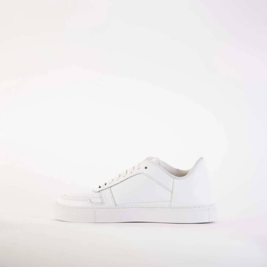 Roberto Cavalli Geëmbosseerde Witte Suède Sneakers Wit Dames