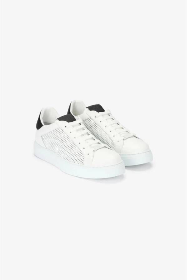 Roberto Cavalli Geperforeerde lage sneakers White Heren