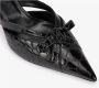 Roberto Cavalli Krokodilschaal Slingbacks Black Dames - Thumbnail 4