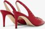 Roberto Cavalli Luxe leren slingbacks voor speciale gelegenheden Red Dames - Thumbnail 3