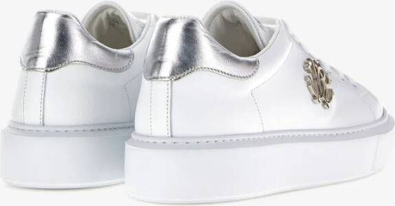 Roberto Cavalli Monogram Sneakers met Logo Print White Dames