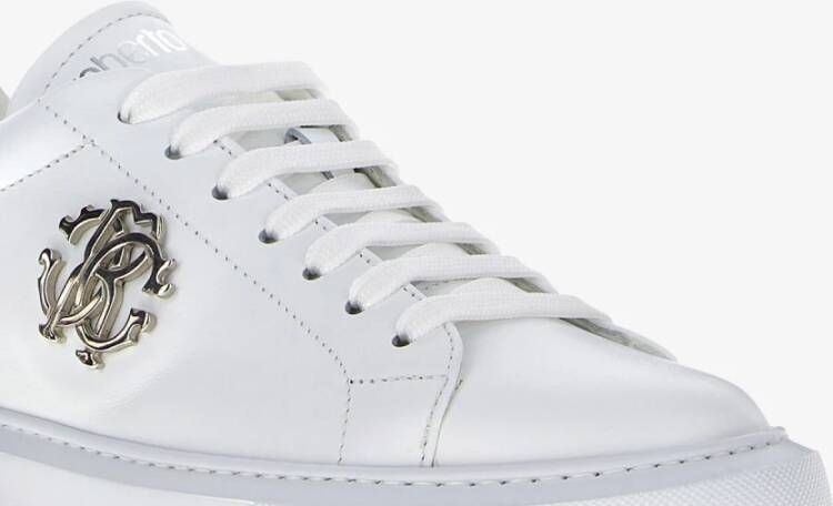 Roberto Cavalli Monogram Sneakers met Logo Print White Dames