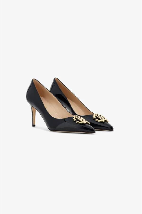 Roberto Cavalli Monogram Stiletto Pumps Black Dames