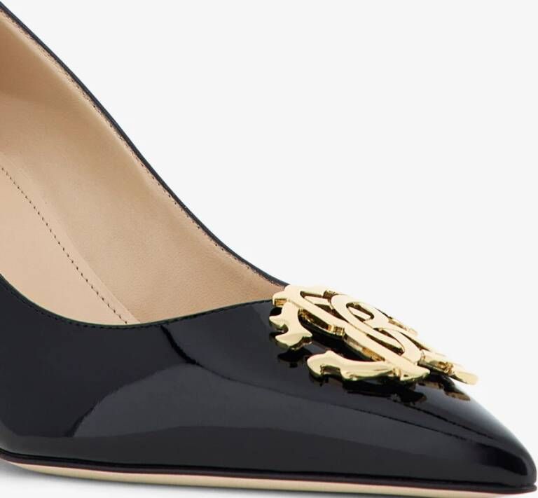 Roberto Cavalli Monogram Stiletto Pumps Black Dames