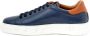 Roberto Cavalli Blauwe Leren Sneakers met Gouden Logo Blue Heren - Thumbnail 2