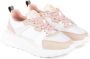 Roberto Cavalli Sneakers van suède en mesh met logodetails White Dames - Thumbnail 2