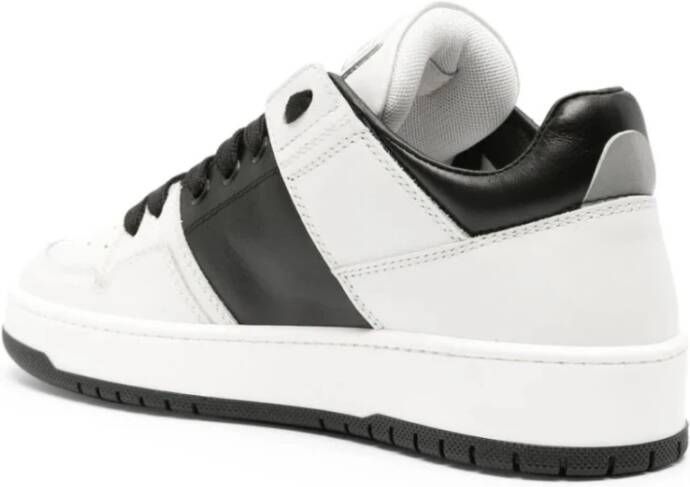 Roberto Cavalli Witte Leren Casual Sneakers White Dames