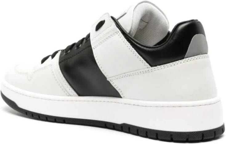 Roberto Cavalli Witte Leren Casual Sneakers White Heren