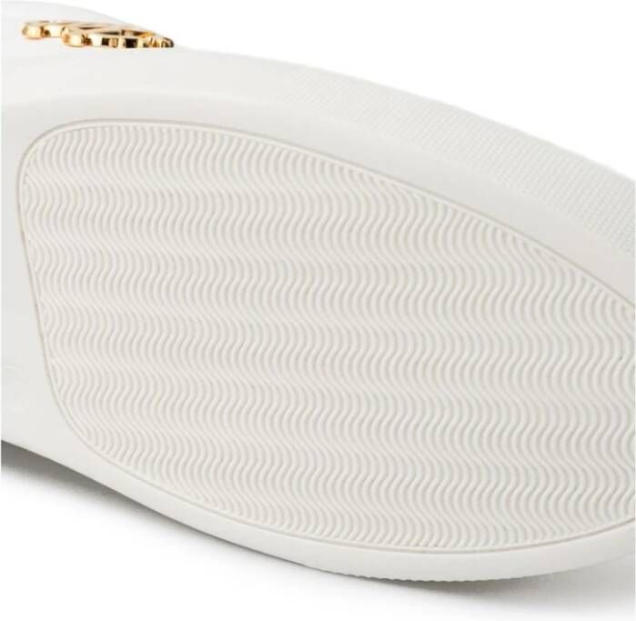 Roberto Cavalli Witte Leren Sneaker White Heren