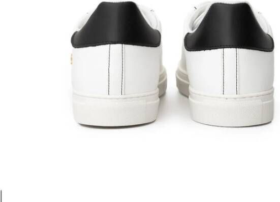 Roberto Cavalli Witte Leren Sneaker White Heren