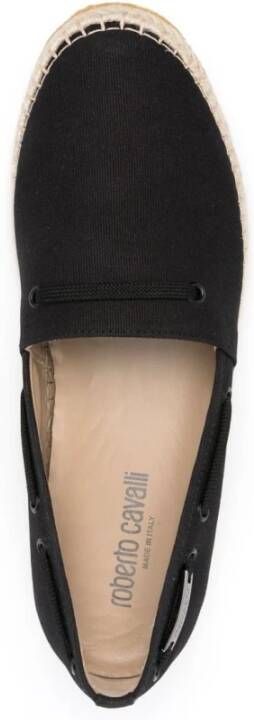 Roberto Cavalli Zwarte Casual Gesloten Loafers Flats Black Heren