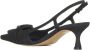 Roberto Cavalli Zwarte Denim Kristal Gesp Slingback Hakken Black Dames - Thumbnail 3