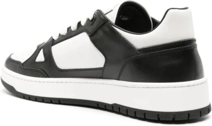 Roberto Cavalli Zwarte Leren Casual Trainers Sneakers Black Heren