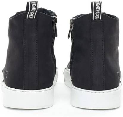 Roberto Cavalli Zwarte Leren Sneaker Black Dames