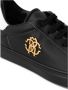 Roberto Cavalli Zwarte Leren Sneaker Black Heren - Thumbnail 3