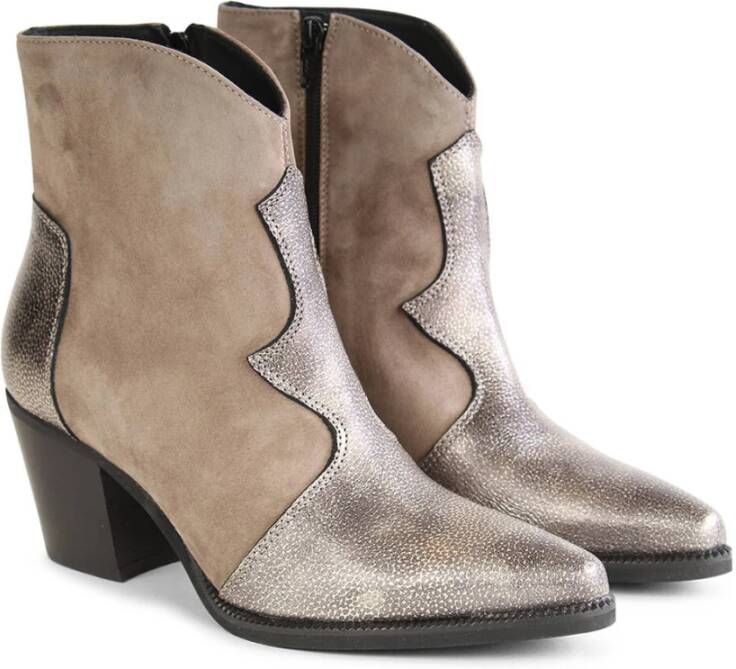 Roberto d'Angelo Cowboylaarzen Hassi Beige Dames