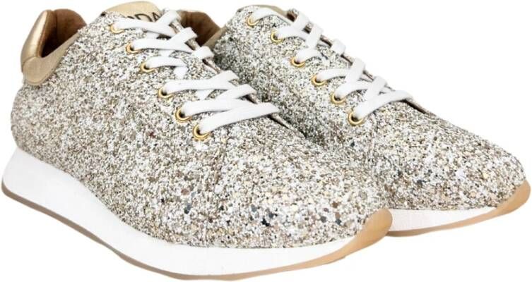 Roberto d'Angelo Witte Sneakers Met Patroon Stijlvol Ontwerp Multicolor Dames