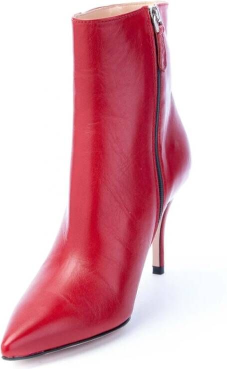 Roberto Festa Barcelona Super Zip Heeled Boots Red Dames