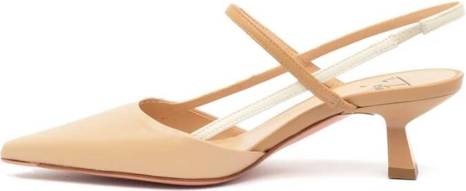 Roberto Festa Beige Leren Slingback Festa Amai Beige Dames