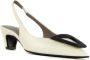 Roberto Festa Beige Leren Slingback Hakken White Dames - Thumbnail 2